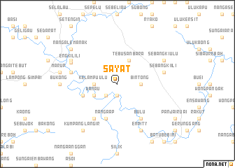 map of Sayat