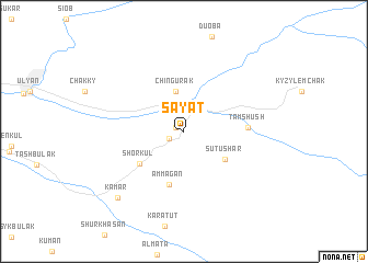 map of Sayat