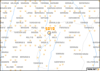 map of Saya