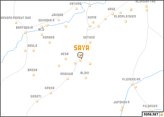 map of Saya