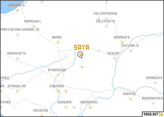 map of Sayá