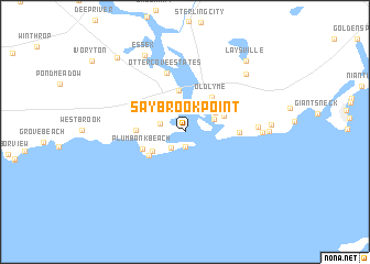 map of Saybrook Point