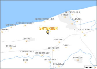 map of Saybrook