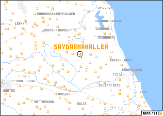 map of Şaydar Maḩalleh