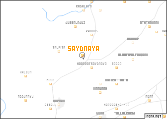 map of Şaydnāyā