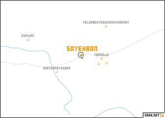 map of Sāyeh Bān