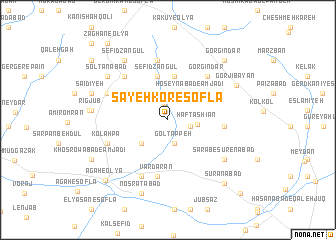 map of Sāyehkor-e Soflá