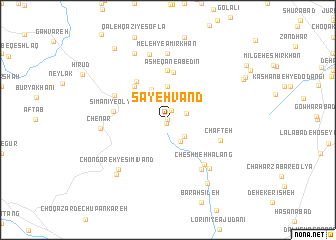 map of Sāyehvand