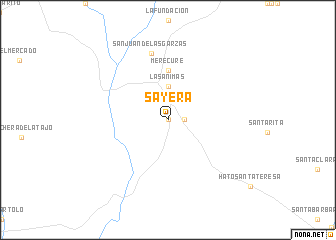 map of Sayera