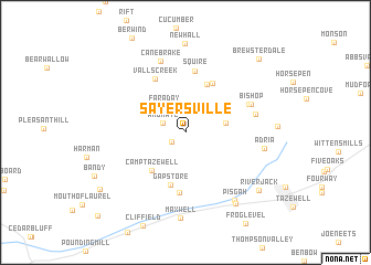 map of Sayersville