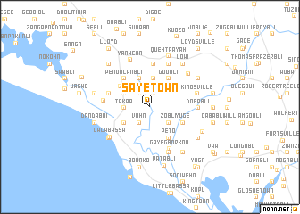 map of Saye Town