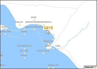 map of Sayé