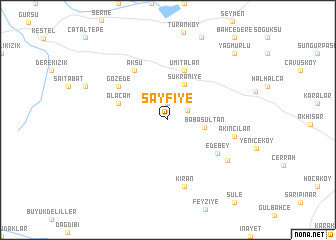 map of Sayfiye