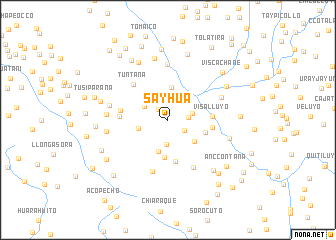 map of Sayhua