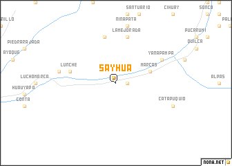 map of Sayhua