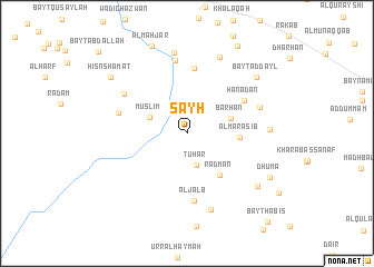 map of Şayḩ