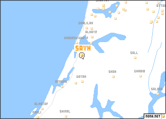 map of Sayḩ