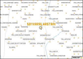 map of Saykar al Wasţānī