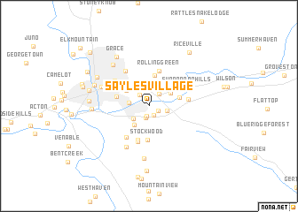 map of Sayles Village
