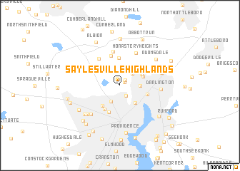 map of Saylesville Highlands