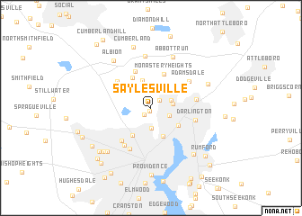 map of Saylesville