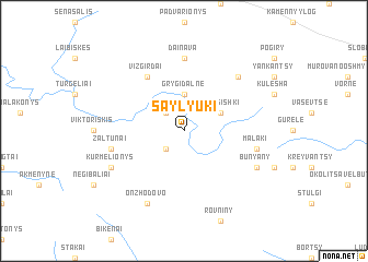 map of Saylyuki