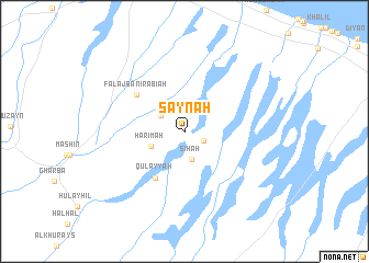 map of Şaynah