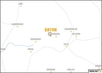 map of Sayna