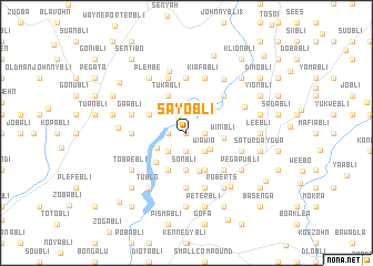map of Sayobli