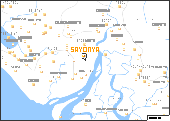 map of Sayonya