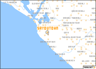 map of Sayou Town