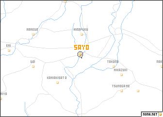 map of Sayō