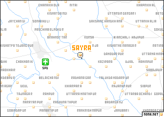 map of Sayra