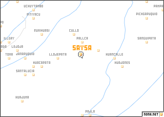 map of Saysa