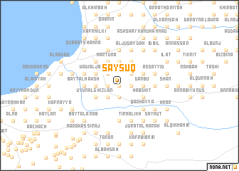 map of Saysūq