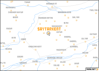 map of Saytarkent