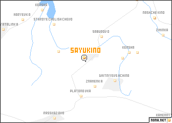 map of Sayukino