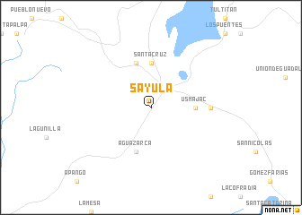 map of Sayula