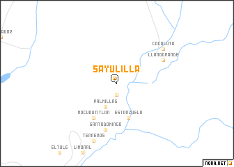 map of Sayulilla