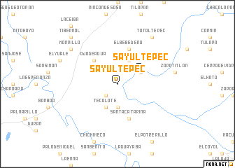 map of Sayultepec