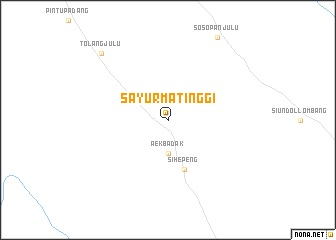 map of Sayurmatinggi