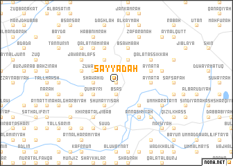 map of Şayyādah