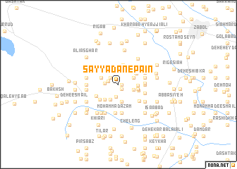 map of Şayyādān-e Pā\