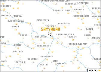 map of Şayyādān