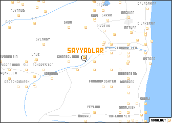 map of Şayyādlar