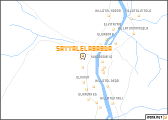 map of Sayyal el ‘Ababda