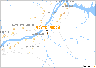map of Sayyāl Sirāj
