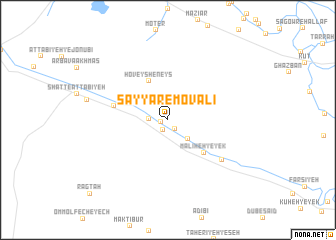 map of Sayyār-e Movālī