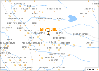 map of Sayyid ‘Alī