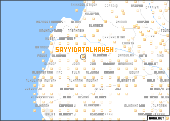 map of Sayyidat al Ḩawsh